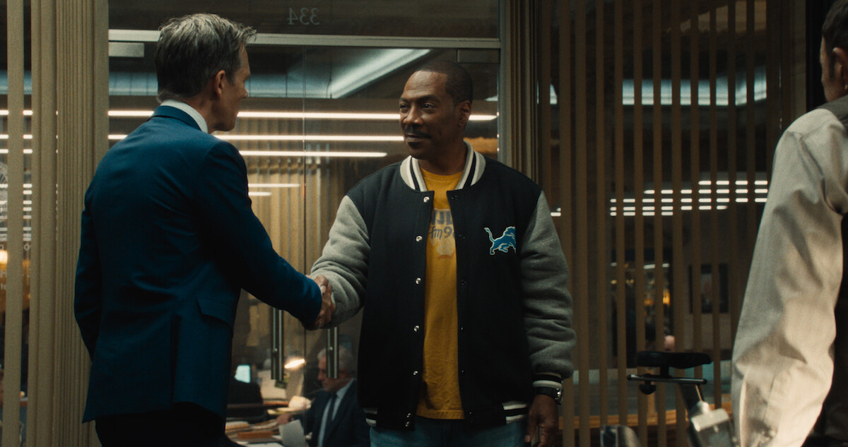 Eddie Murphy as Axel Foley.