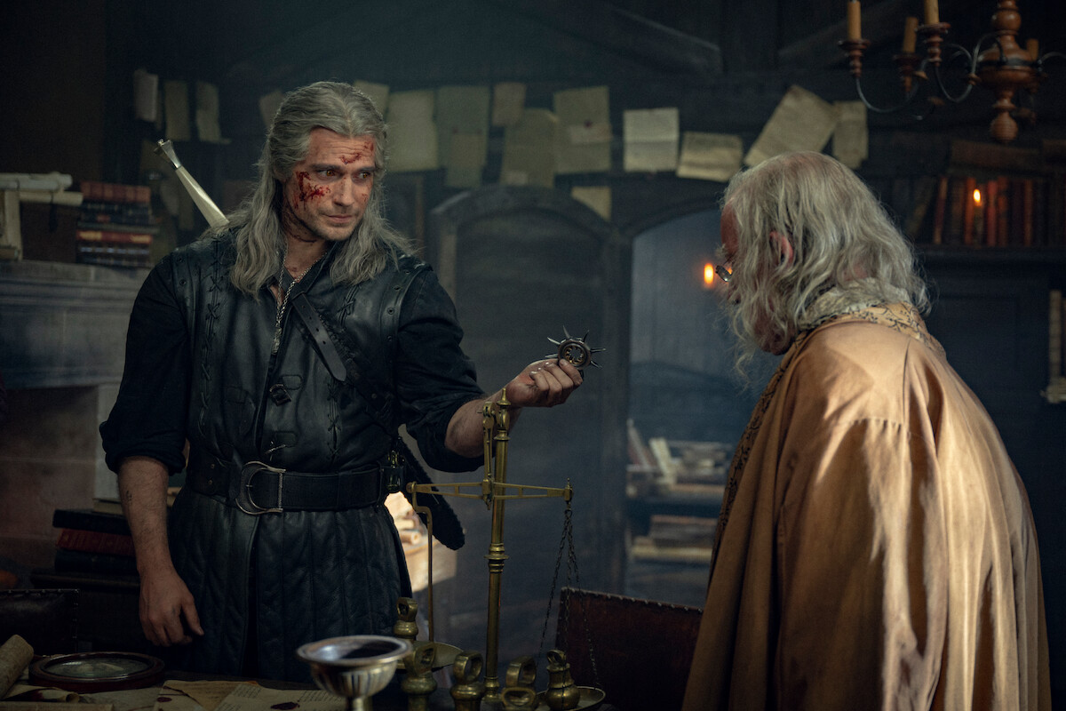 Geralt (Henry Cavill) visits a shop in ‘The Witcher’ Season 3 