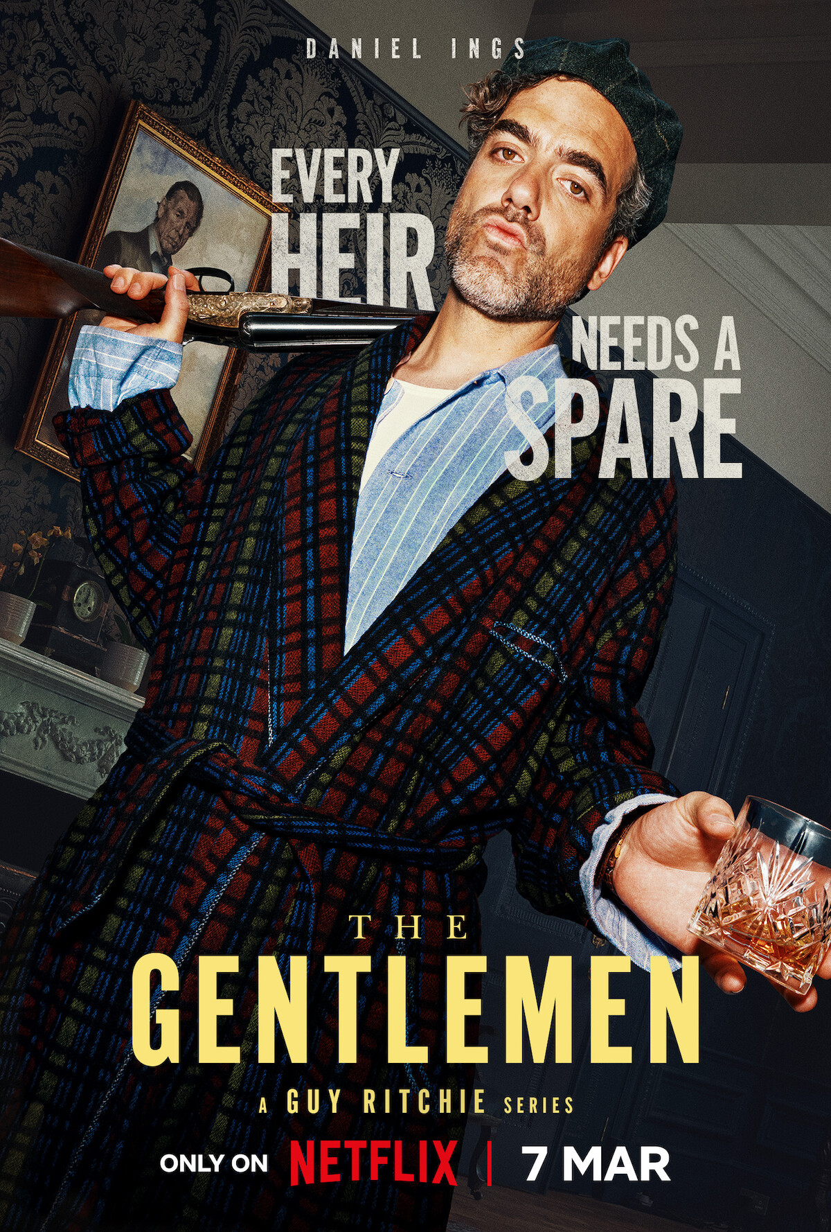 Character key art featuring Daniel Ings