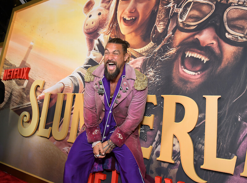 Momoa channels his inner Flip.