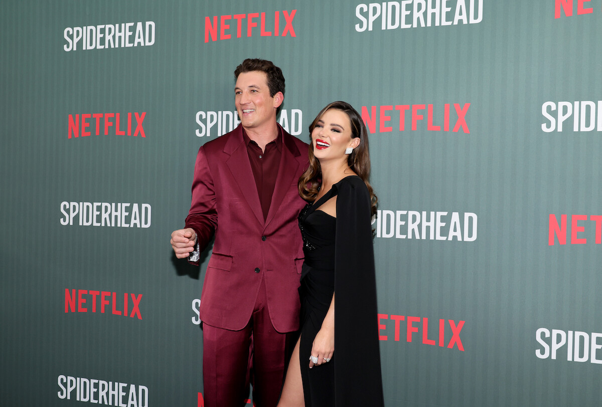 Miles Teller, Keleigh Sperry - Spiderhead red carpet interview 
