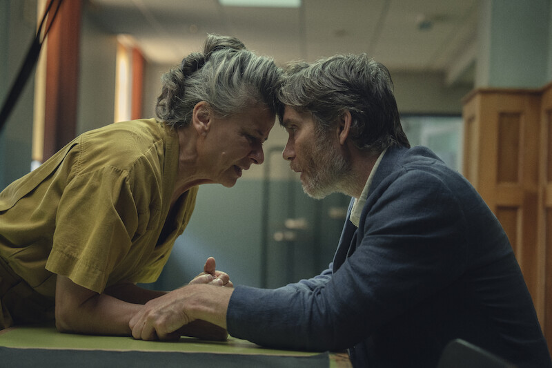 Tracey Ullman as Amanda, Cillian Murphy as Steve in 'Steve.'