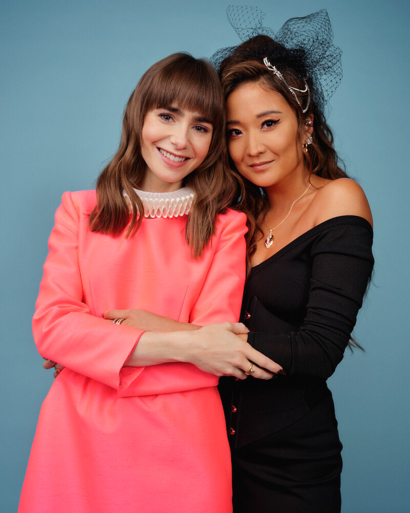 Lily Collins and Ashley Park