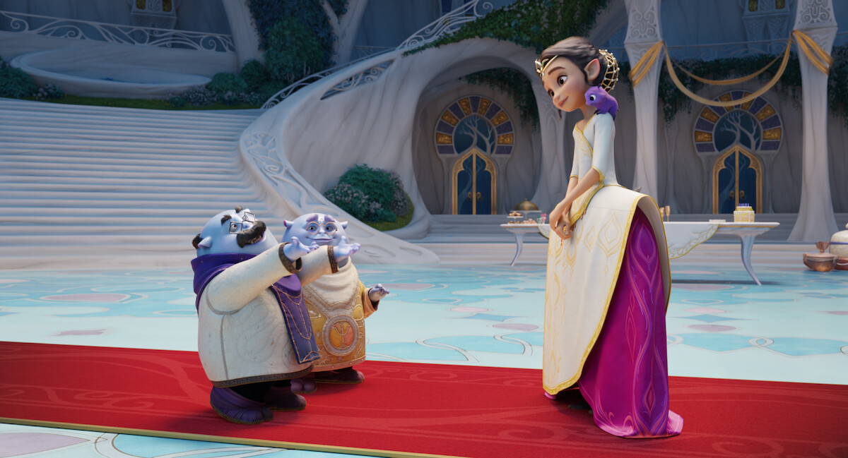 Ellian (voiced by Rachel Zegler) in a scene from ‘Spellbound’