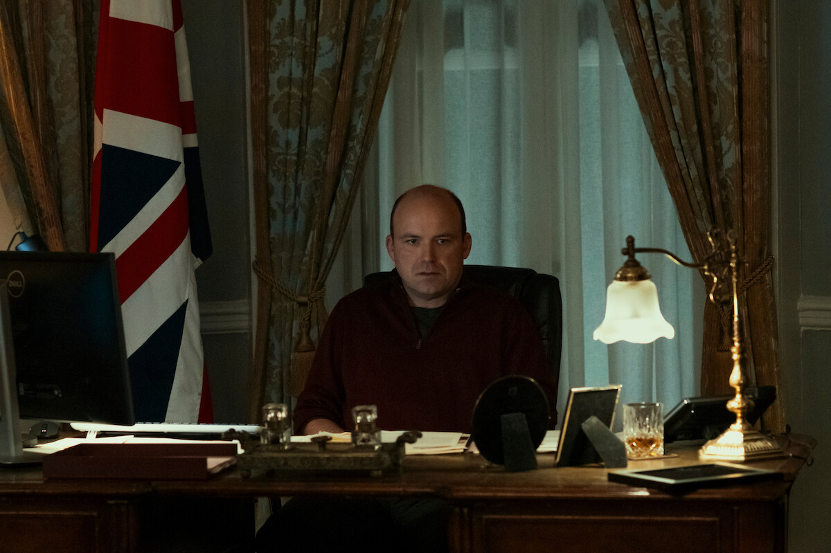Rory Kinnear as Nicol Trowbridge in ‘The Diplomat’ Season 3.
