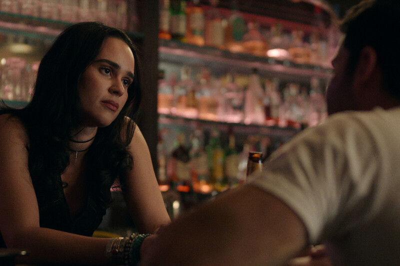 Marianly Tejada as Ellie and Jack Schumacher as Yancy in 'Ransom Canyon' Season 1.