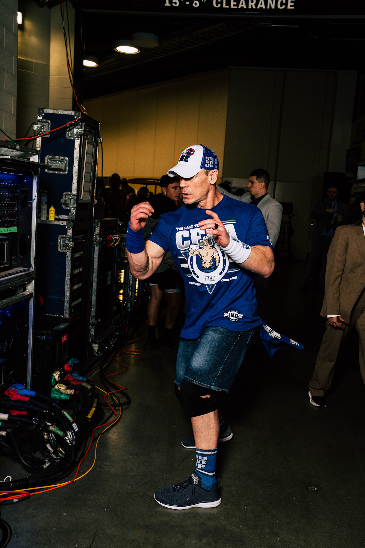 John Cena backstage.