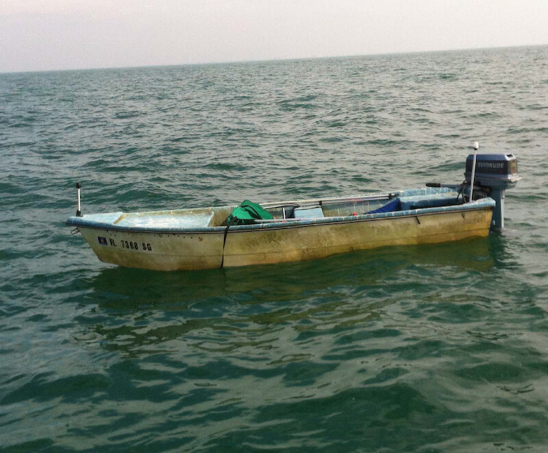 Pat’s unmanned Stumpnocker was discovered floating northwest of Egmont Key in the Tampa Bay shipping channel. 