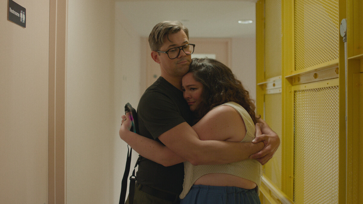 Andrew Rannells and Megan Stalter in ‘Too Much’