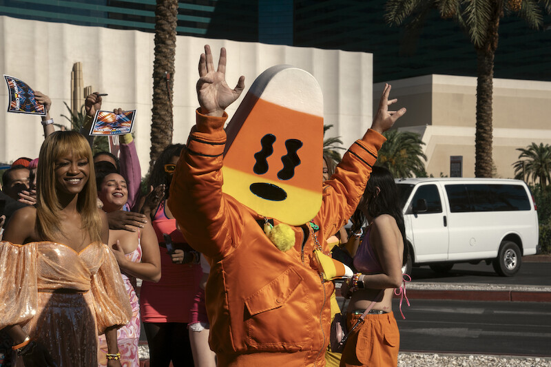 Adam Herschman as DJ Candycorn in Obliterated. 