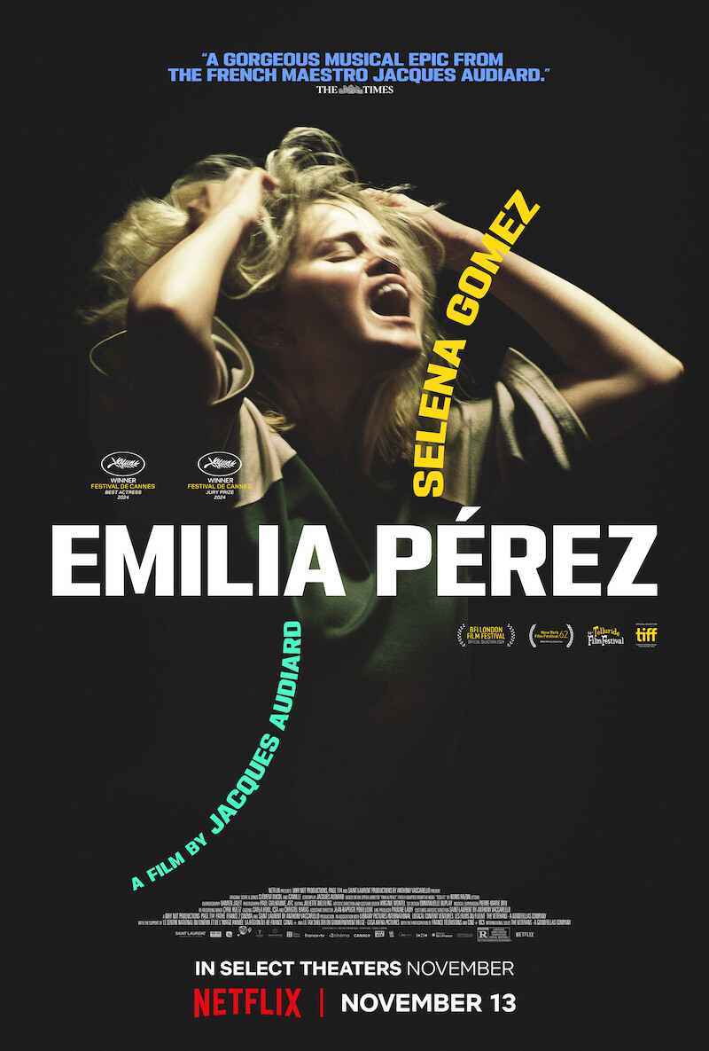 'Emilia Pérez' character key art of Selena Gomez.