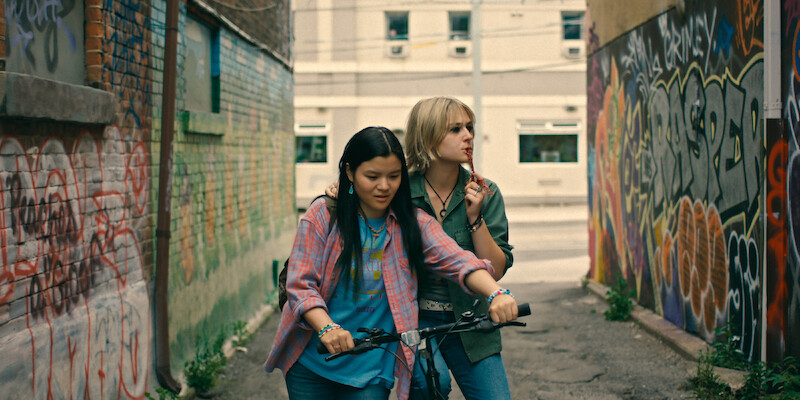 Sydney Topliffe as Abbie and Alyvia Alyn Lind as Leila in 'Wayward.'