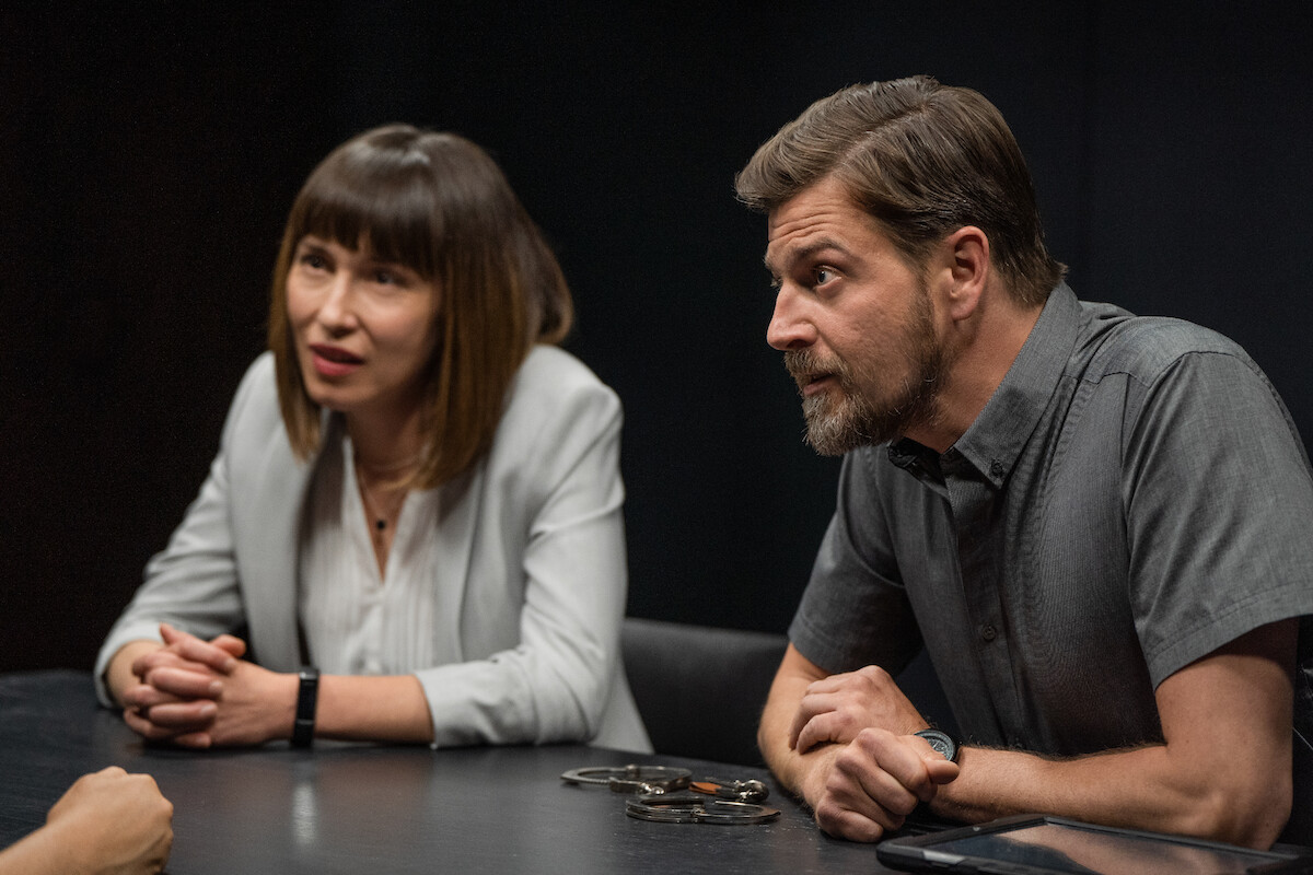 Two police investigators in 'The Weekend Away'