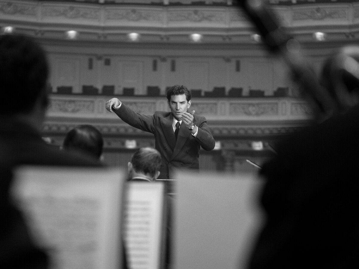 Bradley Cooper as Leonard Bernstein.