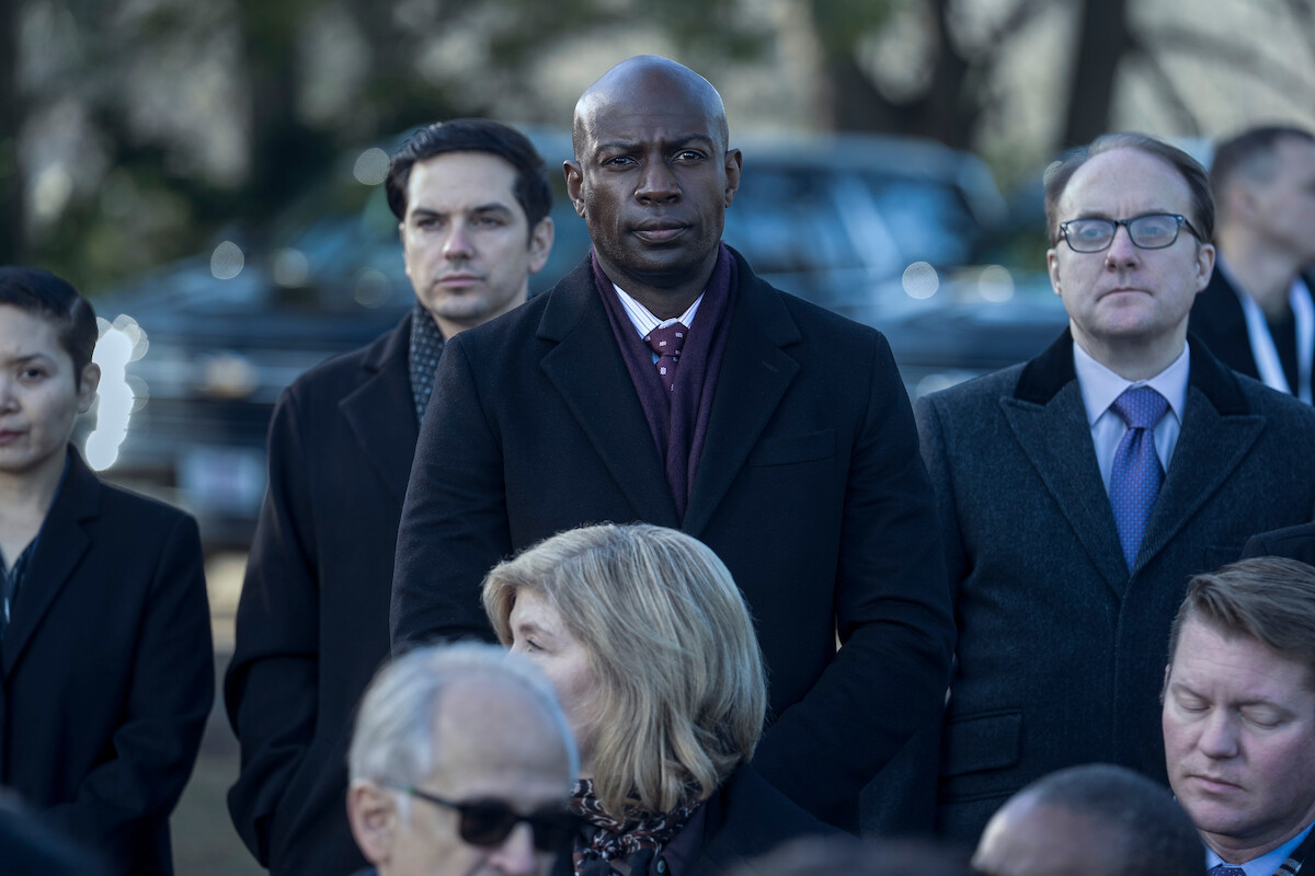 David Gyasi as Austin Dennison in ‘The Diplomat’ Season 3.