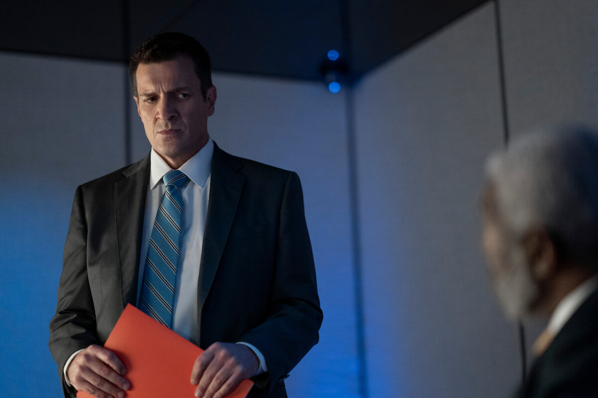 Nathan Fillion as Alton West in Episode 205 of ‘The Recruit.’