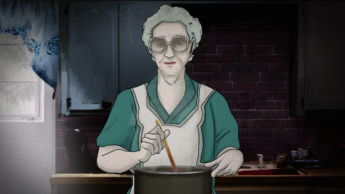 Woman stirring pot
