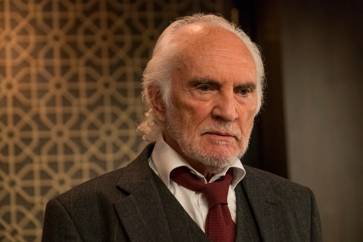 Terence Stamp as Malcolm Quince in 'Murder Mystery.'