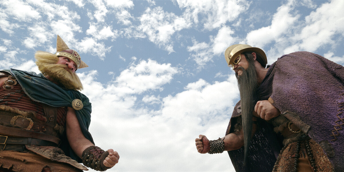 Brendan Murry as Brogy and Werner Coetser as Dory in ‘ONE PIECE’ Season 2.