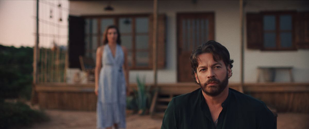 Agni Scott as Sia and Harry Connick Jr. as John in ‘Find Me Falling.’