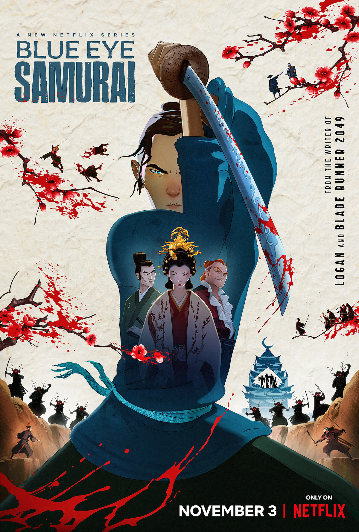 Key art for ‘Blue Eye Samurai.’
