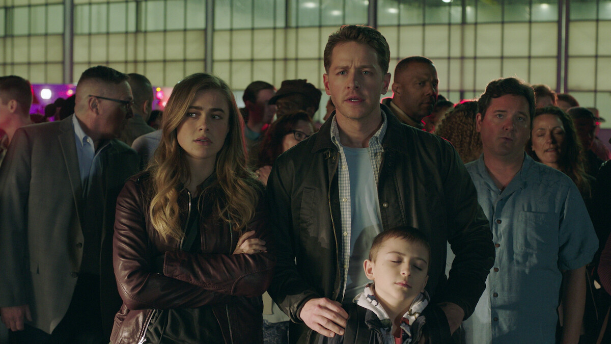 Family at airport.