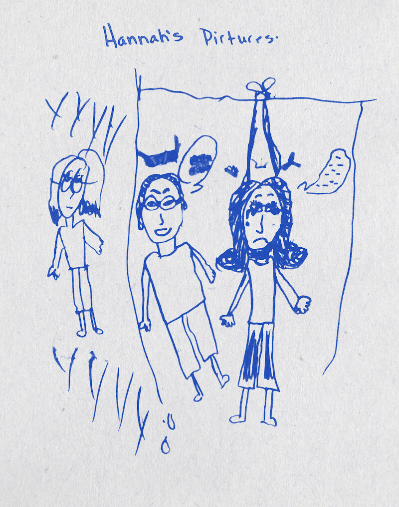 Hannah's drawings of the visions she had while living in Apartment 14 with her mother.