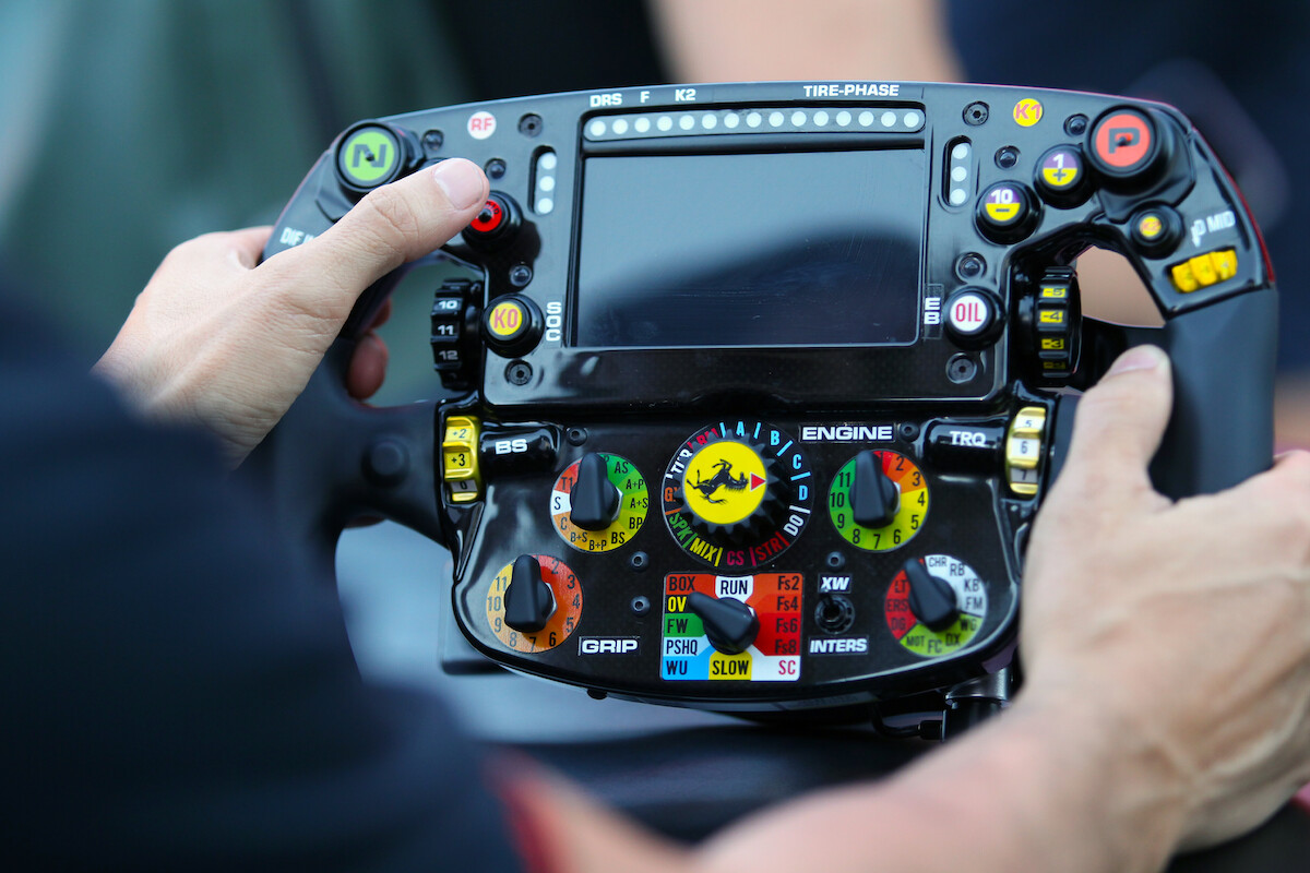 F1 car steering wheel