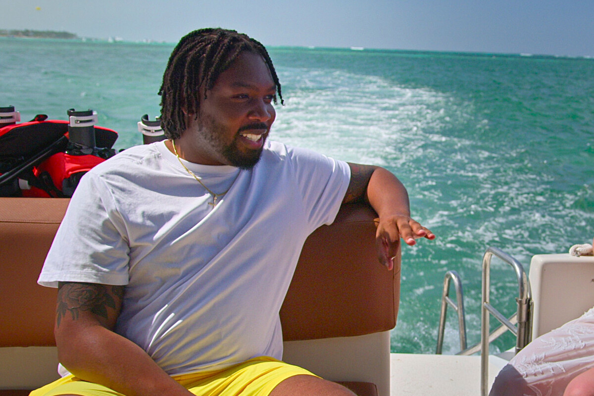 Kenneth sits on a boat in season 6 of ‘Love Is Blind’