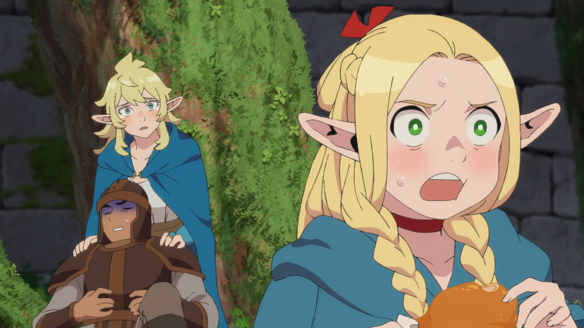 A still image from the animated series ‘Delicious in Dungeon’