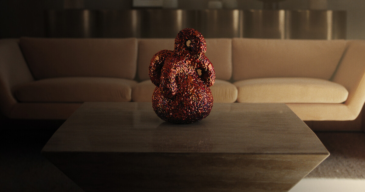 George Nakai’s sculpture in BEEF Season 1.