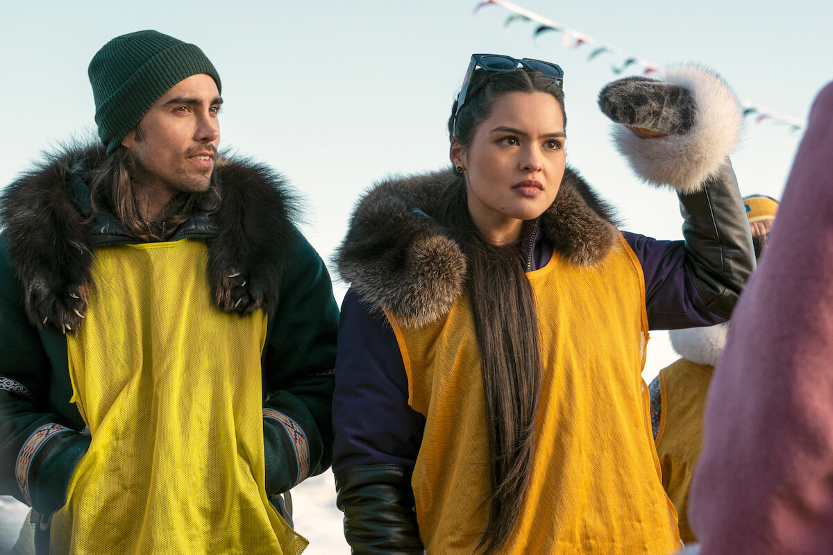 Braeden Clarke as Kuuk, Anna Lambe as Siaja in Episode 5 of ‘North of North’