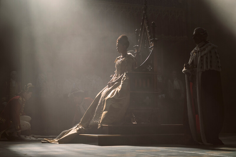 India Amarteifio as young Queen Charlotte. 