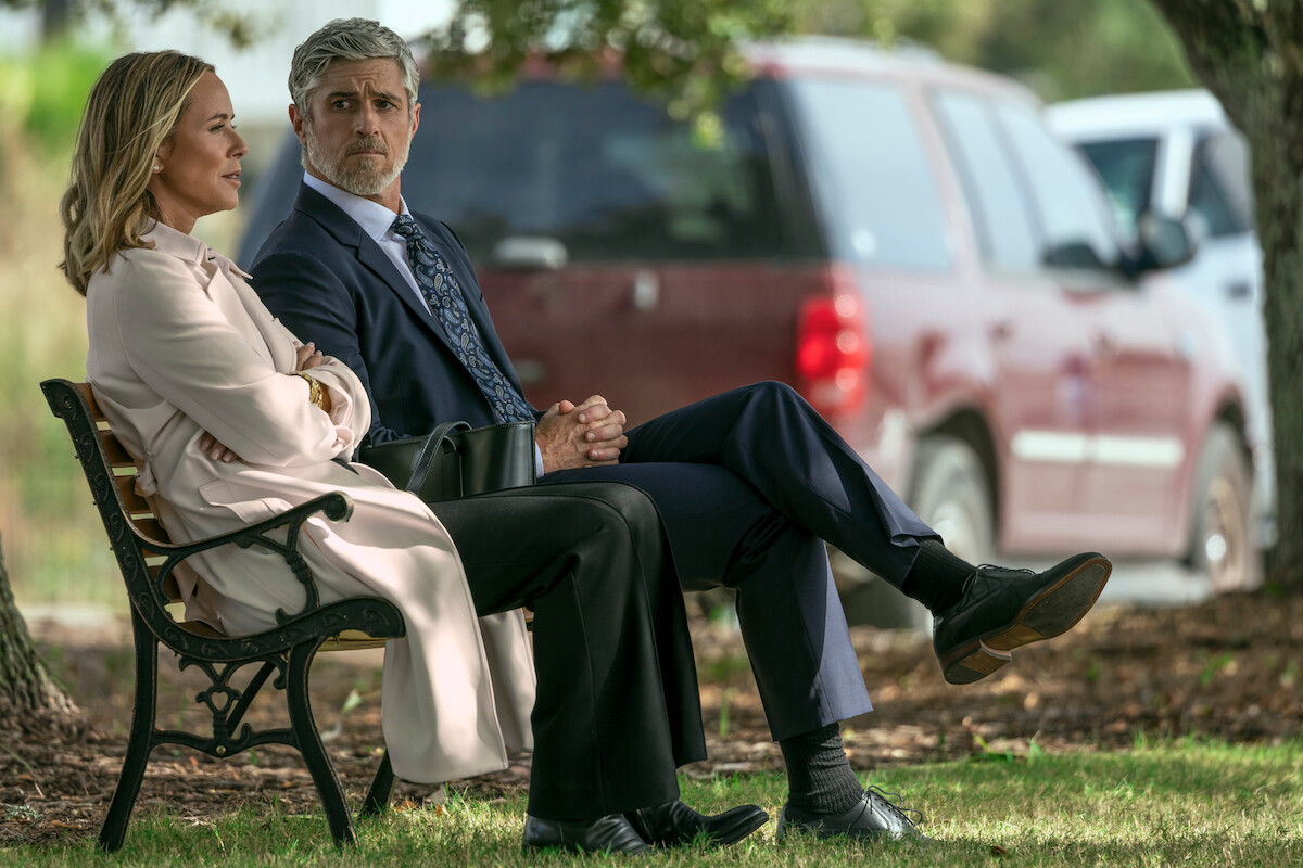 Maria Bello as Belle Buckley and Dave Annable as Wes in ‘The Waterfront.’