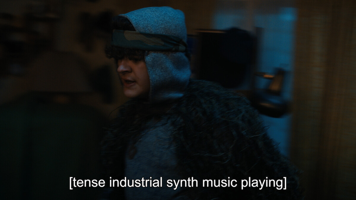 ‘Stranger Things’ Season 4 Subtitles ‘tense industrial synth music playing’