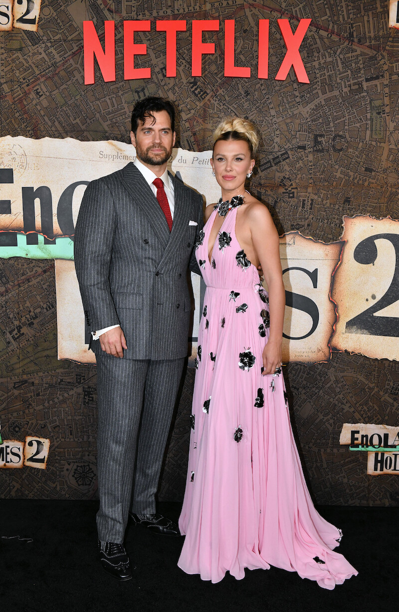 Henry Cavill and Millie Bobby Brown