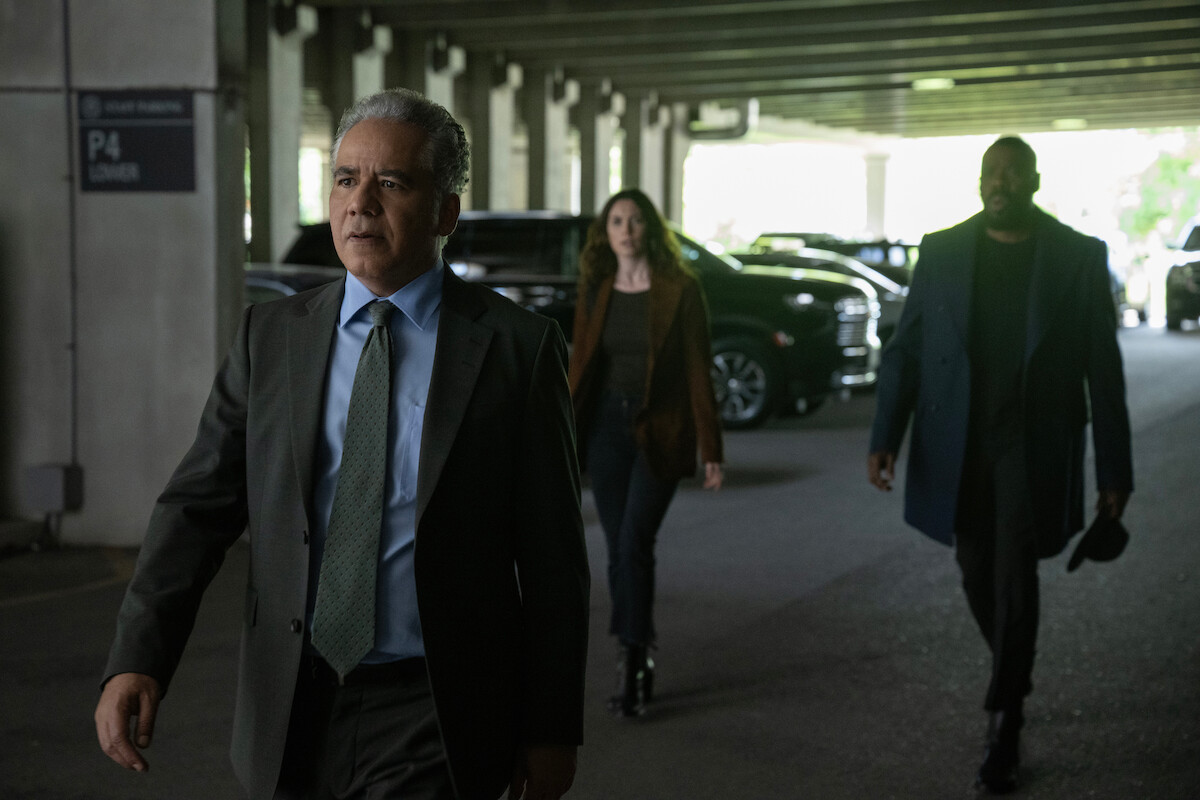 John Ortiz as Franco Quiñones, Tamsin Topolski as Lucie Snipes, and Colman Domingo as Muncie Daniels in ‘The Madness’