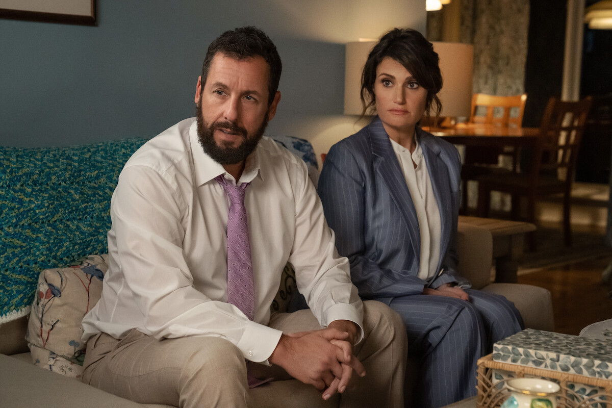 Adam Sandler as Danny Friedman and Idina Menzel as Bree Friedman.