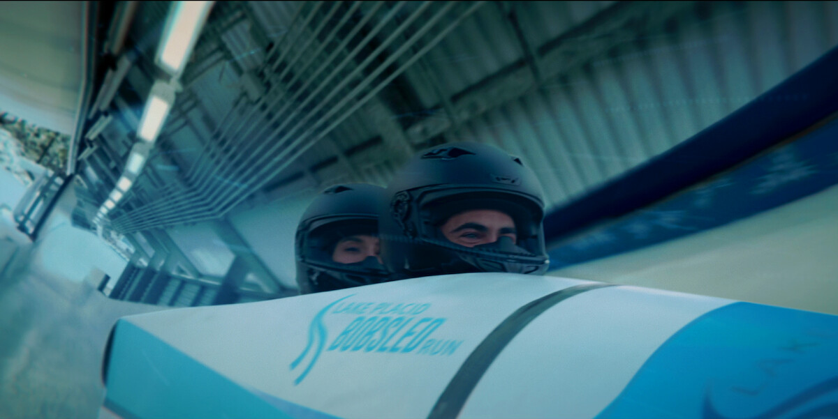 Bobsled track in Lake Placid