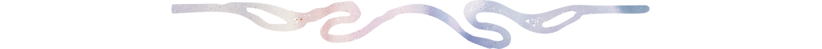 Decorative pastel-colored wavy line divider with intertwining curves, set on a transparent background, used for separating content or sections in a visual layout.