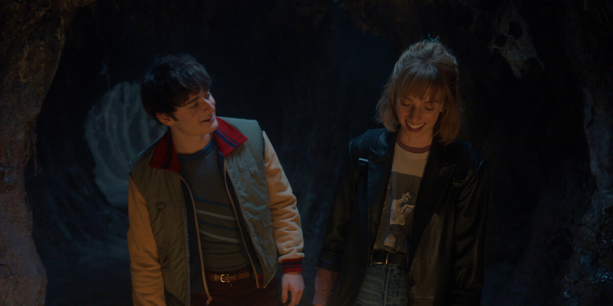 Noah Schnapp as Will Byers and Maya Hawke as Robin Buckley in ‘Stranger Things’ Season 5
