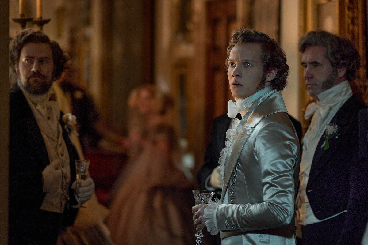 Felix Kammerer as William Frankenstein and Mia Goth as Elizabeth in ‘Frankenstein.’