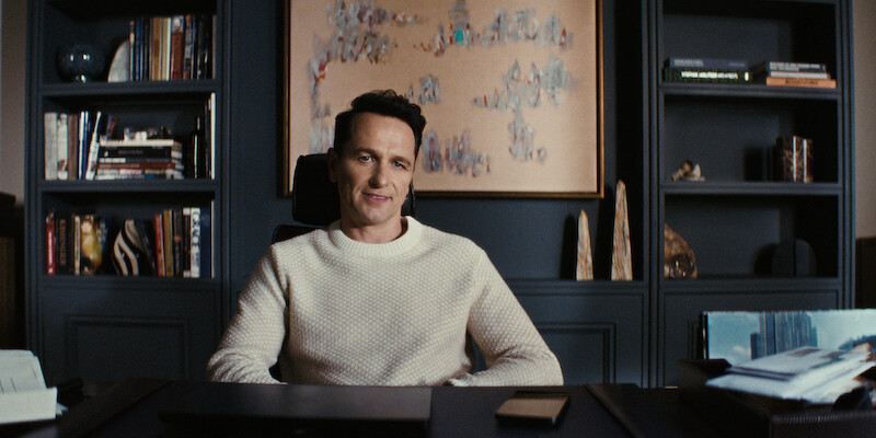 Matthew Rhys as Nile Jarvis in 'The Beast in Me.'