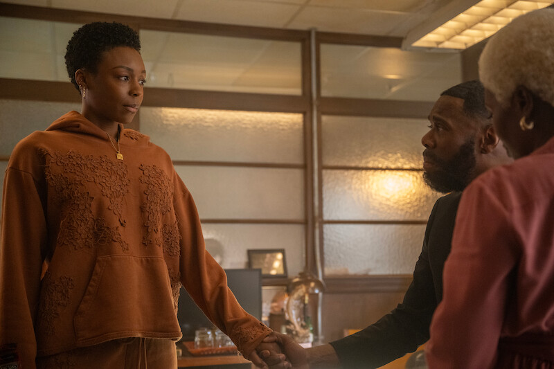 Gabrielle Graham as Kallie, Colman Domingo as Muncie Daniels and Marsha Stephanie Blake as Elena Daniels  in 'The Madness'