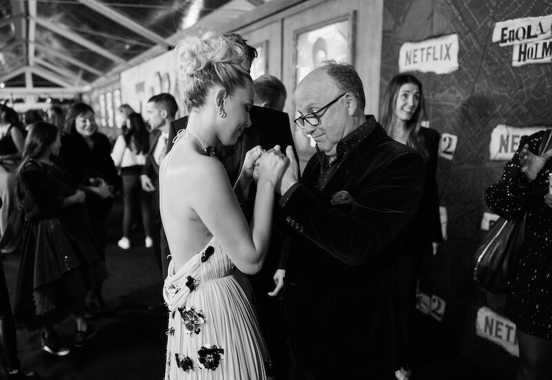 Millie Bobby Brown and Director Harry Bradbeer