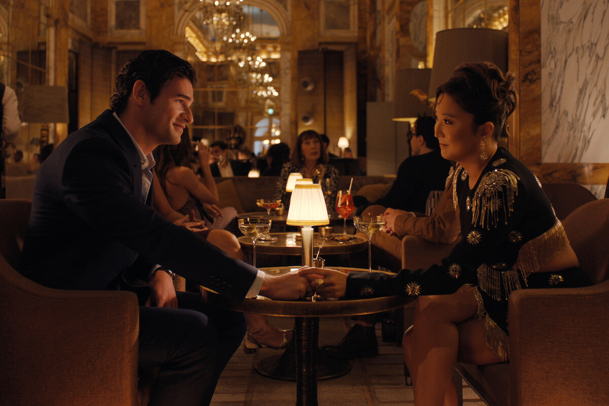 Paul Forman as Nicolas De Leon and Ashley Park as Mindy in ‘Emily in Paris’ Season 5.