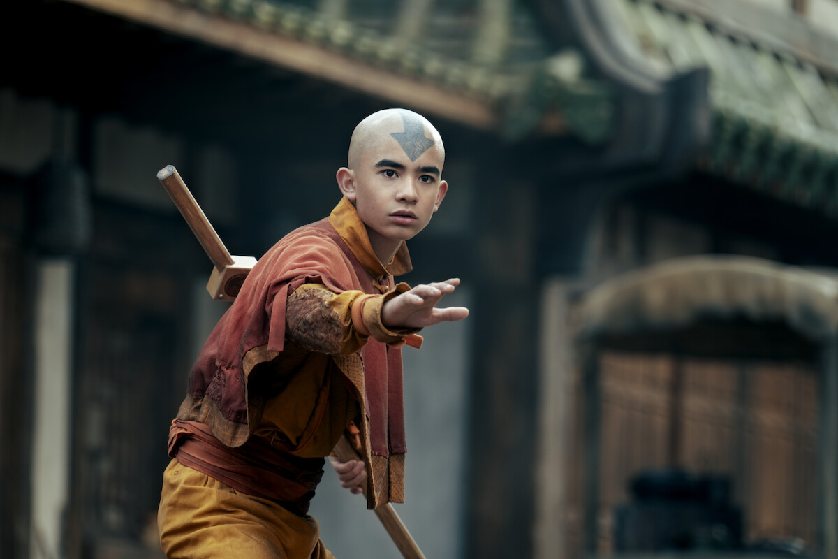 Gordan Cormier as Aang in season 2 of ‘Avatar: The Last Airbender’