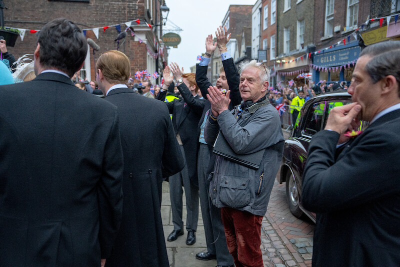 Director Stephen Daldry on the final day of shooting 'The Crown.'
