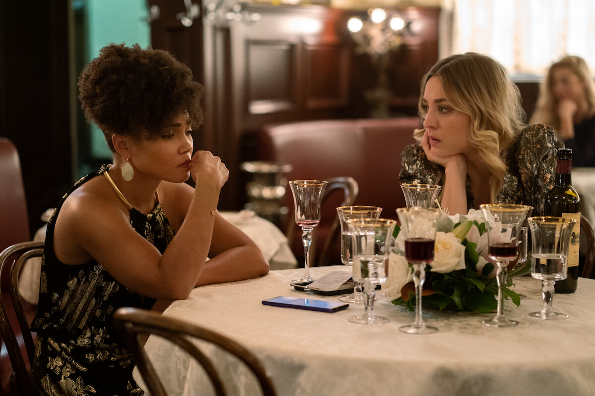 Jasmine Matthews and Kaley Cuoco in The Man from Toronto. - Kevin Hart and Woody Harrelson Team Up in ‘The Man from Toronto’ 