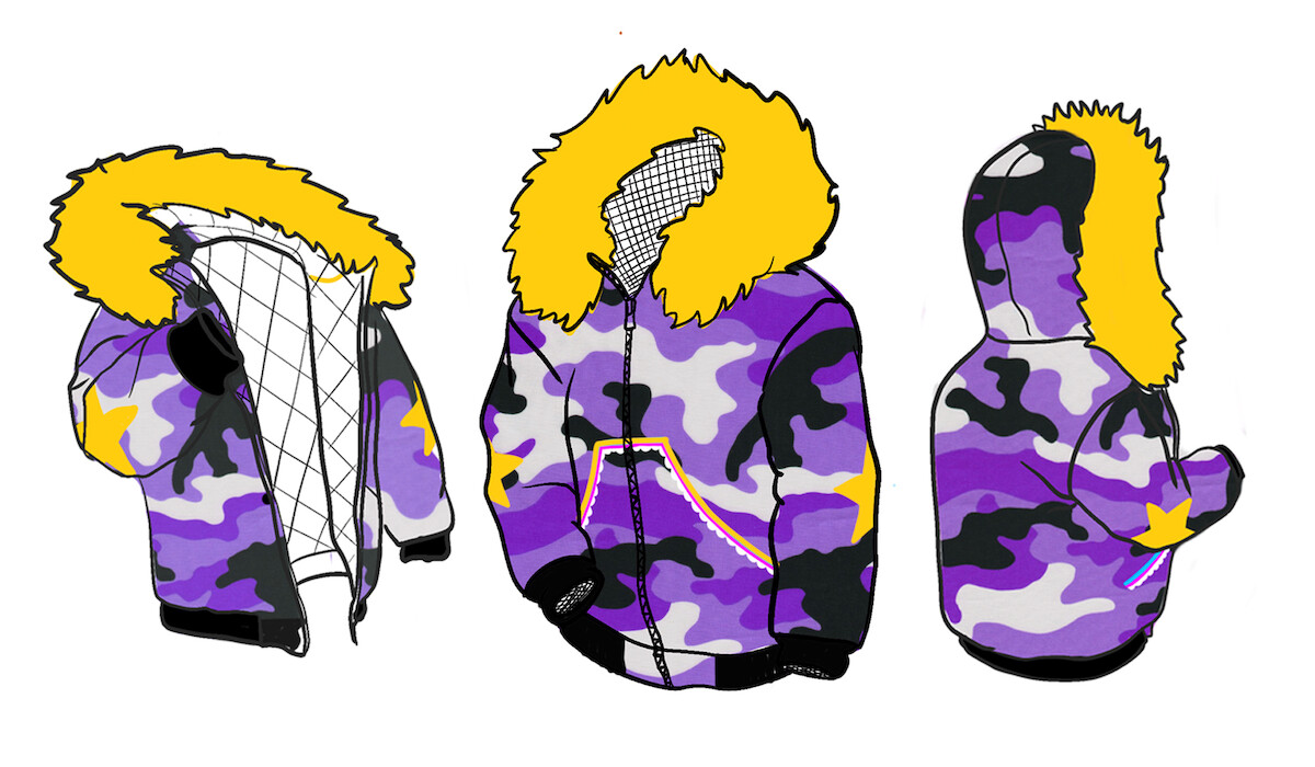 Drawing of Bun’s parka from ‘North of North’